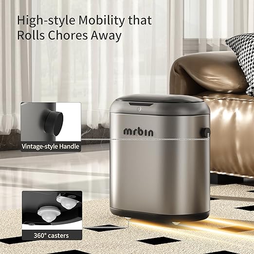 MRBIN Automatic Adsorption Metal Trash Can - Image 5