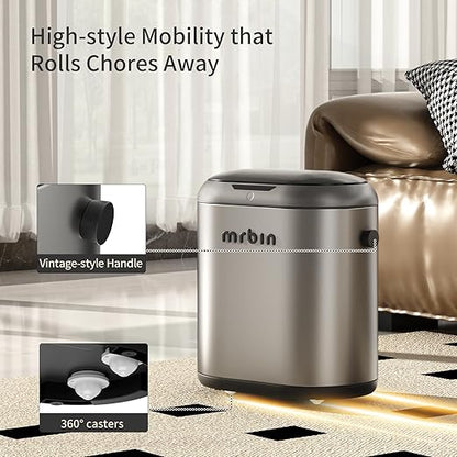 MRBIN Automatic Adsorption Metal Trash Can - Image 5