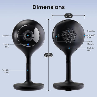 Geeni Look 2K 4MP Smart Indoor Security Camera – 1440p Ultra HD WiFi Pet & Baby - Image 9