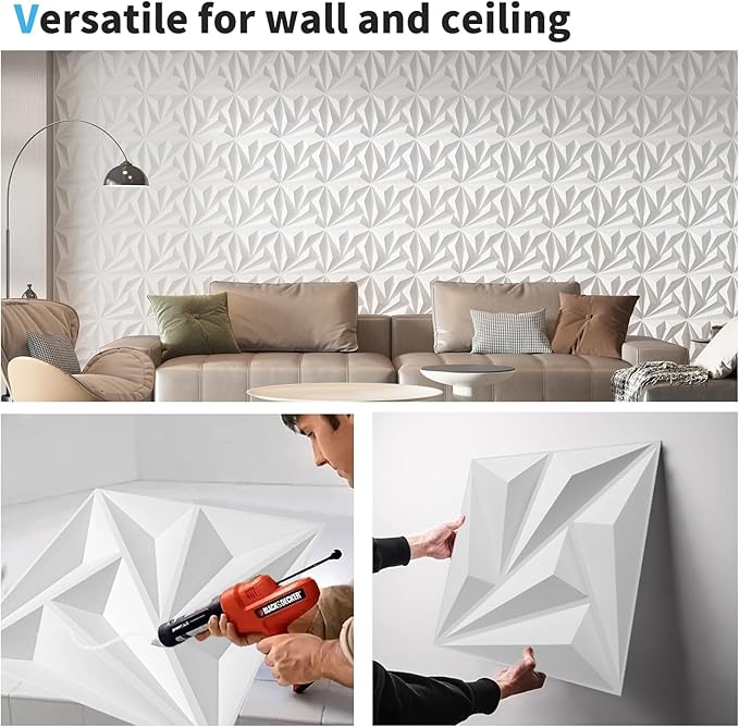 Art3d 100 Pack Decorative 3D Wall Panels, 97 Sq.feet PVC Interior Wall Décor - Image 8
