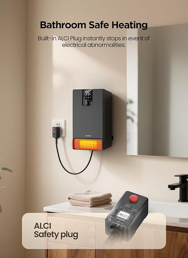 GiveBest Smart Wall Heater, 1500W Fast Heating Electric Space Heater - Image 7