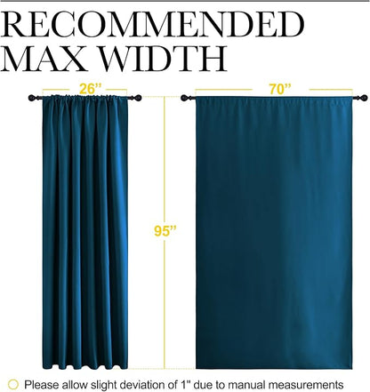 NICETOWN 2 Panels Blackout Curtains, Rod Pocket Thermal Insulated Drapess - Image 6