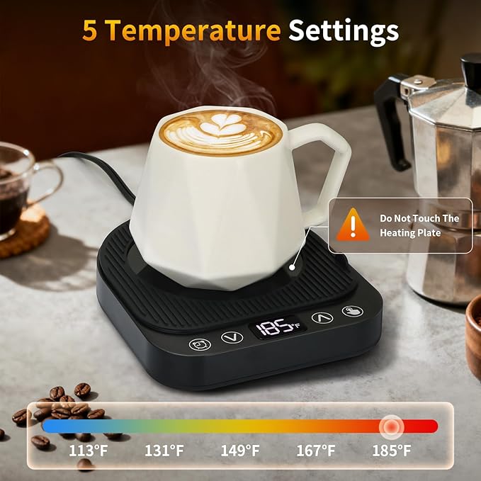 Smart Coffee Mug Warmer, 50W Fast Heating Coffee Warmer - Image 3