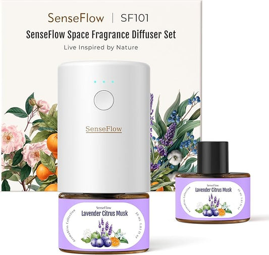 SF101 Pro Plug In Air Freshener, Waterless Essential Oil Diffuser, Non-Toxic by SenseFlow