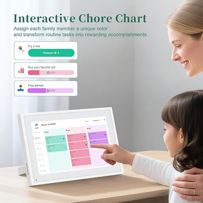 Smart Digital Calendar, 10.1" HD Smart Touch Screen Home Interactive Electron - Image 5