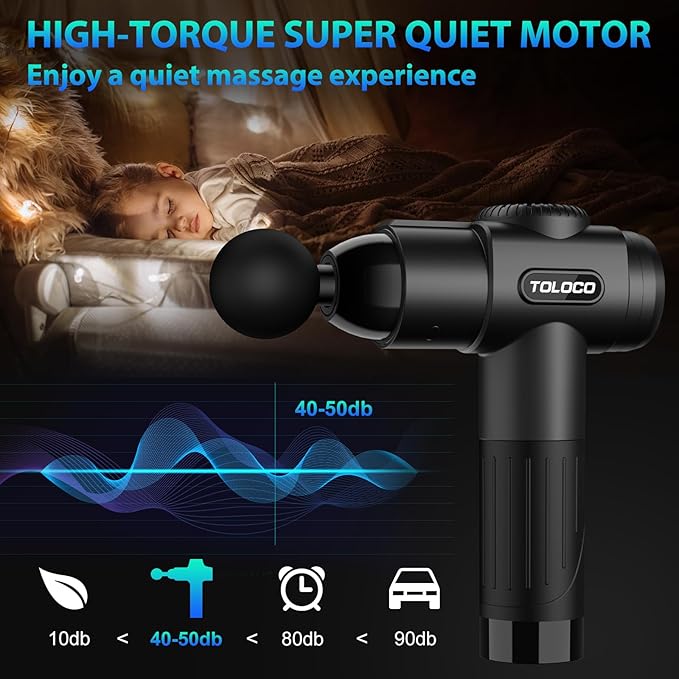 TOLOCO Massage Gun, Deep Tissue Back Massage - Image 3