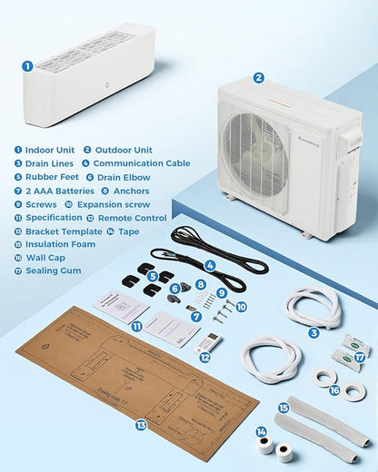 18K BTU Dual Zone Mini Split AC - Image 8