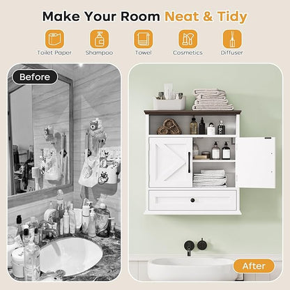 Bathroom Wall Cabinet, Wall Mounted Medicine Cabinet - Image 5