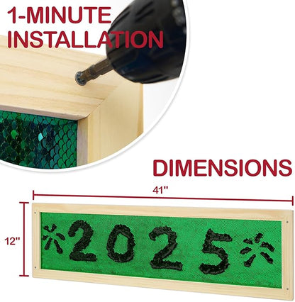 Monläurd® Sequin Sensory Wall Panel – Reversible Flip Fabric Board - Image 4