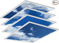 4 Pack 2x4 LED Flat Panel Light Drop Ceiling Fixture by NothingButLEDs