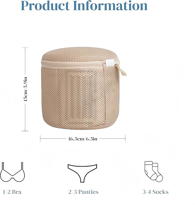 Bra Washing Bag with Anti-Deformation Structure and Fixed Hand-Wash Board - Image 2