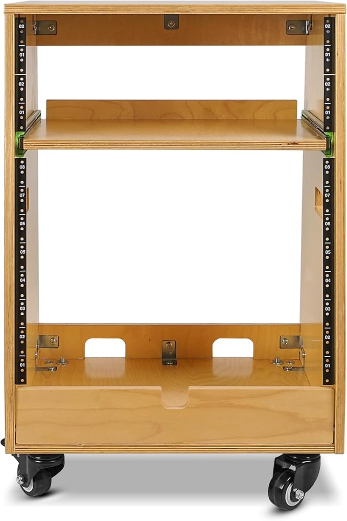 Sound Town DIY Slanted 12U Studio Rack, - Image 3