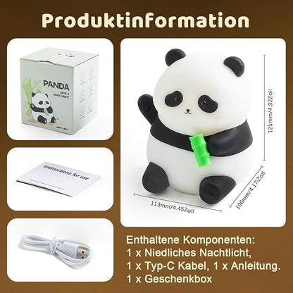Rytinazzz Panda Night Light, 50-Hour Battery & Pat-to-Change Brightness - Image 8