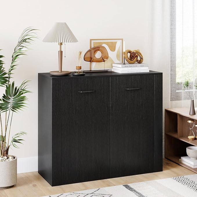 Giantex Modern Storage Cabinet, Anti-Tipping Device, Sturdy Metal Hings - Image 8