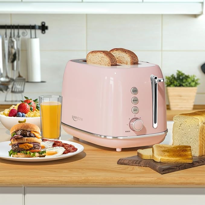2 Slice Toaster Retro Stainless Steel - Image 6