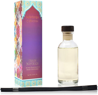 Urban Naturals Moroccan Amber Essential Oil Reed Diffuser Gift Set | Golden - Image 2