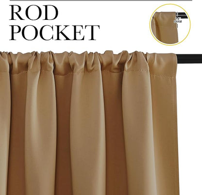 NICETOWN Kitchen Curtains, Short Blackout Curtains & Drapes, Thermal Insulated - Image 2