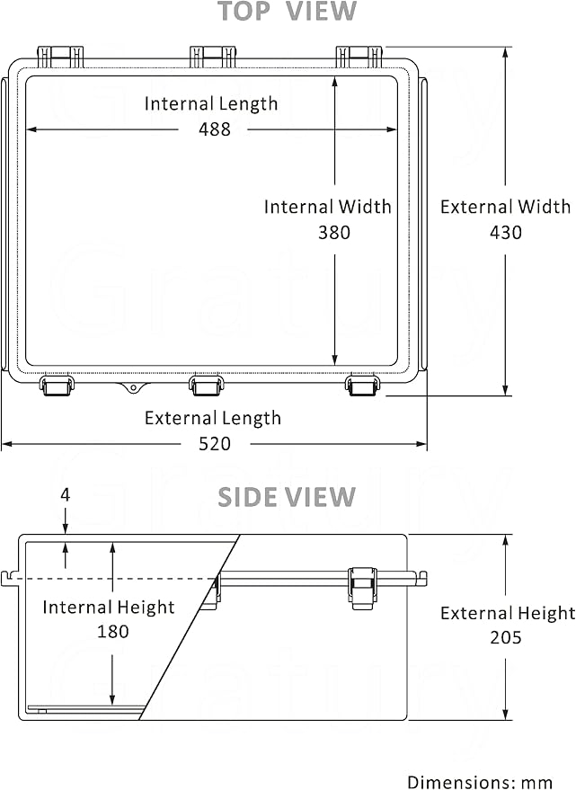 Gratury Junction Box, IP67 Waterproof Plastic Enclosure - Image 3