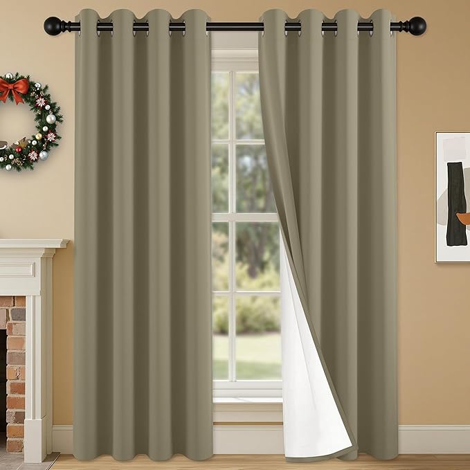 100% Blackout Curtains 84 Inch Length by Unknown