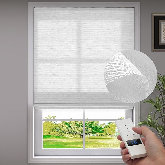 ZSTARR Smart Roman Shades Rechargeable Motorized Blinds by ZSTARR