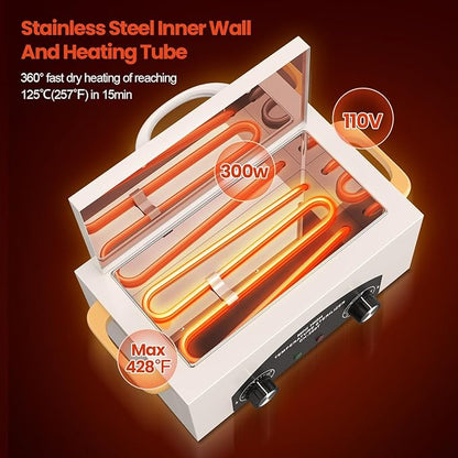 High Temperature Metal Tool Cleaner Machine, 2L Dry Heat Cleaning Box - Image 3