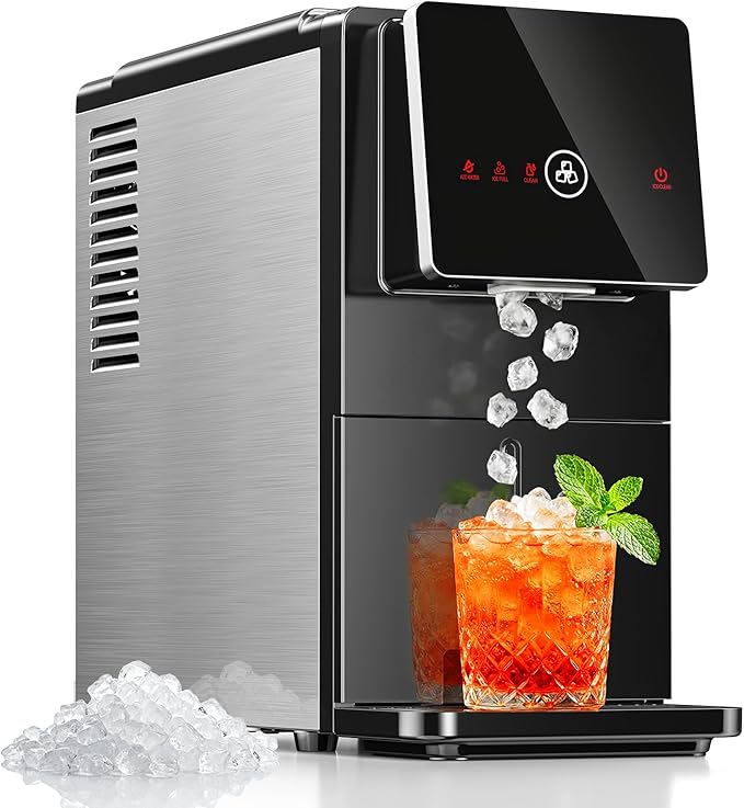 Nugget Ice Makers Countertop, Portable Ice Maker by Electactic