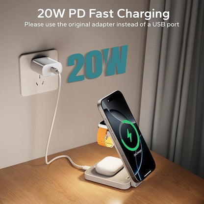 Eazpower 3 in 1 Foldable Wireless Travel Charging Station - Image 9