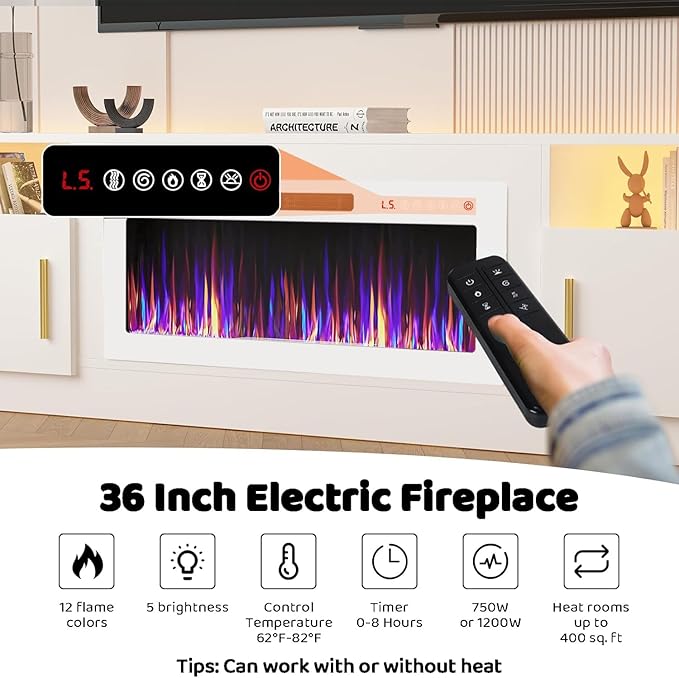 Lemberi Fireplace tv Stand - Image 3