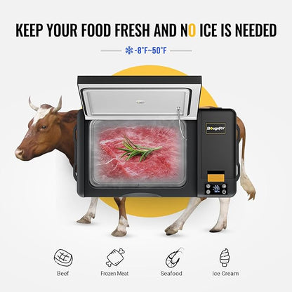 BougeRV 12V 30 Quart Refrigerator, CRPRO VIP, Compressor Electric Cooler - Image 9