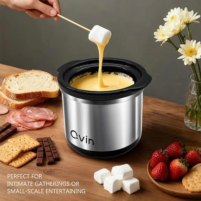 0.65-qt Mini Slow Cooker, Fondue Melting Pot Warmer - Image 6