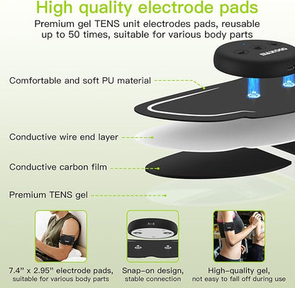 Wireless TENS Unit, Dual Host Muscle Stimulator - Image 5