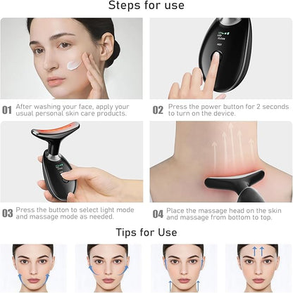 Cocobeen Face Neck Tool for Skin Care, Electric Neck Face Lifting Device for - Image 5