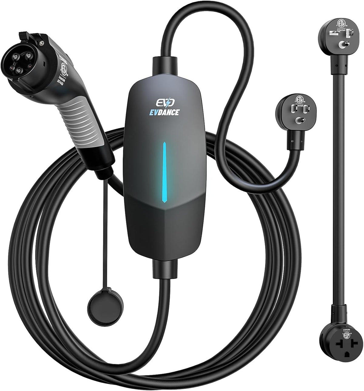 EVDANCE Level 1&2 EV Charger, Electric Vehicle Portable Charger with 25FT...