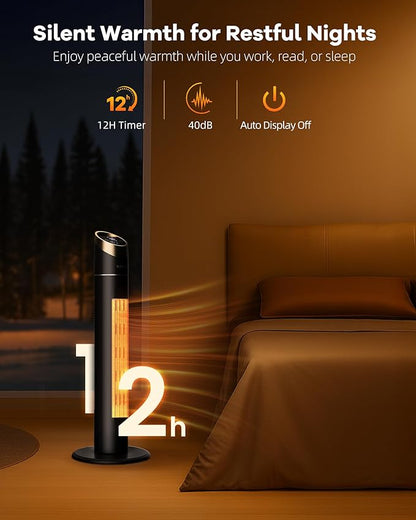 Space Heater for Indoor Use, 1500W Tower Heater - Image 7
