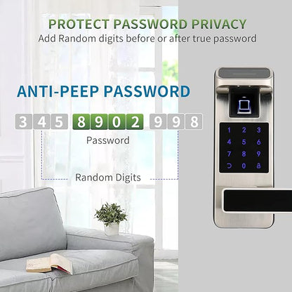 Harfo Smart Door Lock, Heavy Duty 5 in 1 Keyless Entry Door Lock, Full App - Image 6