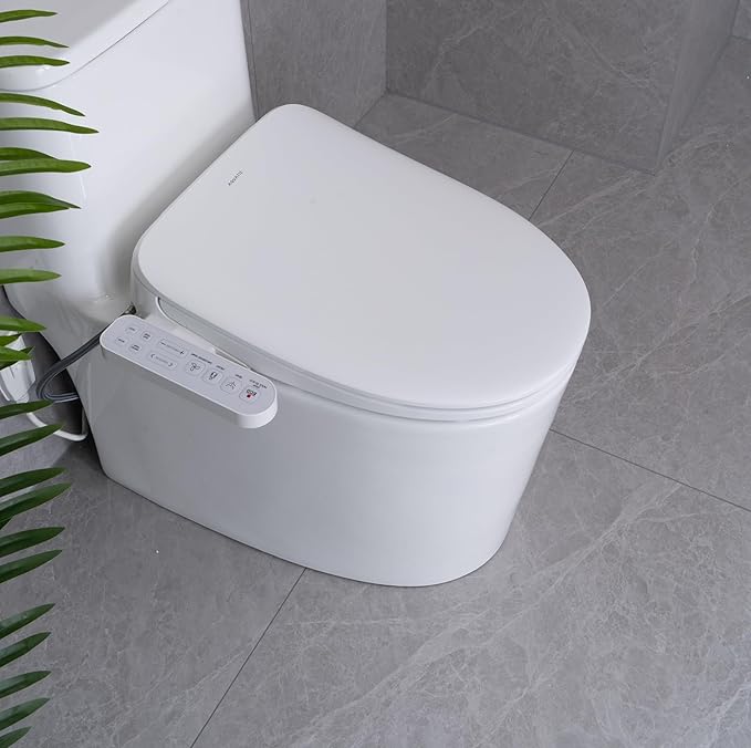 Aquatiz Elongated Smart Toilet Seat, Electronic Heated Toilet Seat, - Image 8