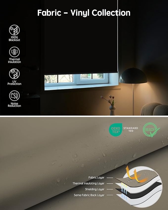 Yoolax Motorized Blinds with Remote, Automatic Window Shades Work with Alexa - Image 6