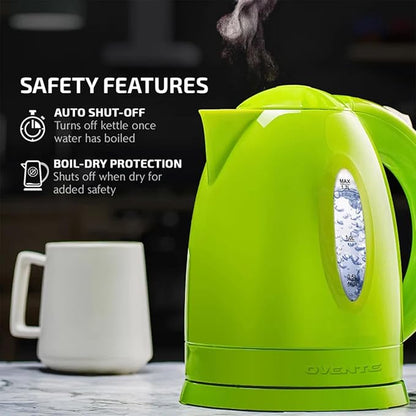 OVENTE Electric Kettle, 1.7L Fast Boiling Water Heater - Image 2