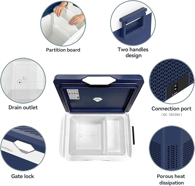 Car Refrigerator Portable 12V Fridge 32 Quart 12 Volt Freezer Compressor Cooler - Image 7