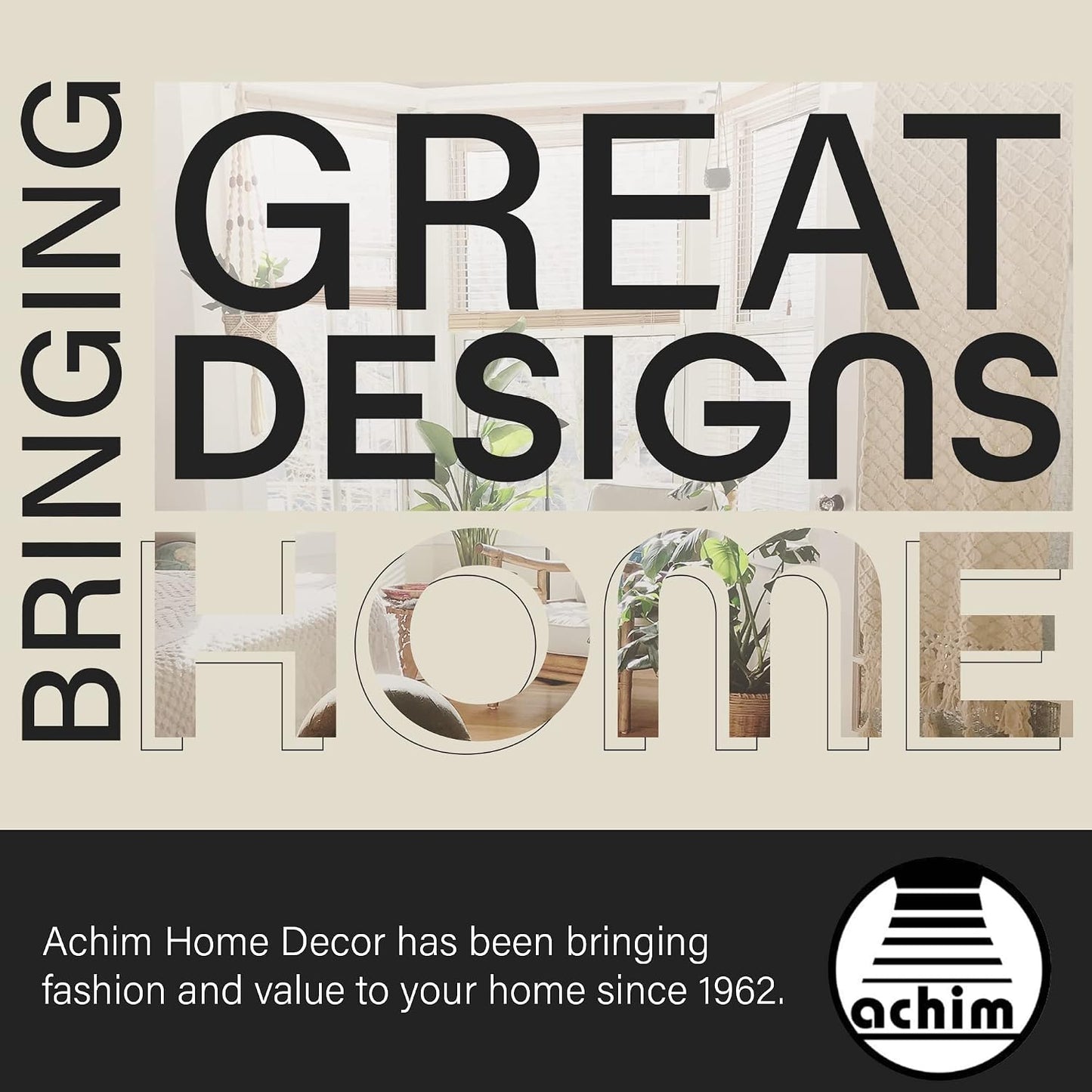 ACHIM Buffalo Check Tier Pair Curtain Set, 58 x 24 in, Light Filtering | Light-Filtering Fabric, Tier Panel, and Printed Pattern: Fabric Panels Add Light Control, Decorative Pattern, and Finished