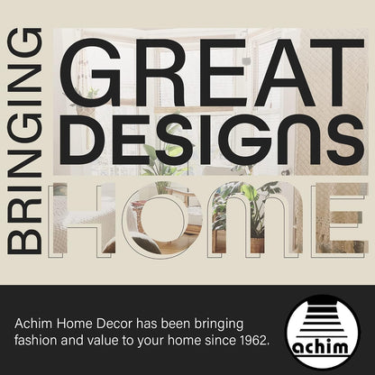 ACHIM Buffalo Check Tier Pair Curtain Set, 58 x 24 in, Light Filtering | Light-Filtering Fabric, Tier Panel, and Printed Pattern: Fabric Panels Add Light Control, Decorative Pattern, and Finished