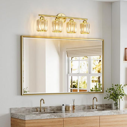 FDPBY Modern 4 Light Crystal Vanity Light, Compatible - Image 7