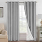 H.VERSAILTEX Linen Curtains 100% Blackout Curtains by HVERSAILTEX