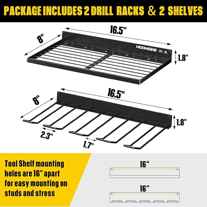 Power Tool Organizer Wall Mount, Heavy Duty Tool Organizers and Storage - Image 3