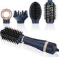 Hair Dryer Brush Set, IG INGLAM 4 in 1 Blowout Brush, Negative Ion Detachable by INGLAM