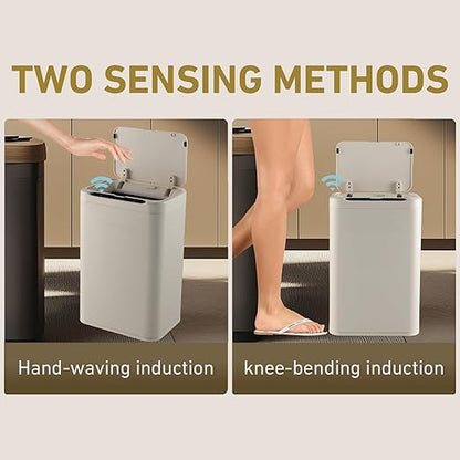 ELPHECO Stainless Steel Office Trash Can Motion Sensor Garbage Can Touchless - Image 6