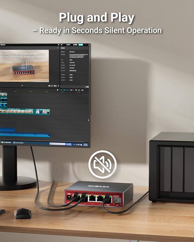 NUBASA 5-Port 2.5Gb Switch - Image 6