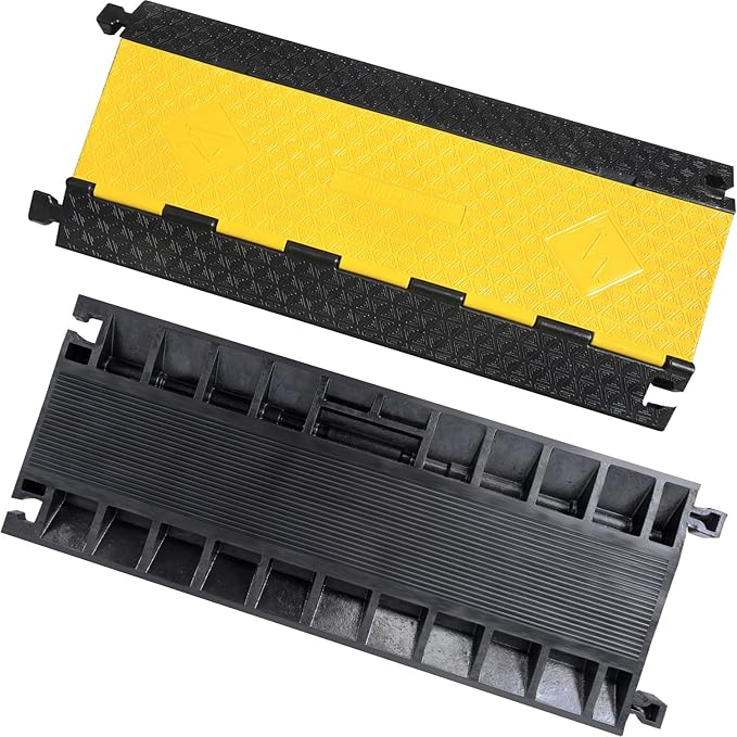 OranLite Rubber Cable Protector Ramp, Heavy Floor Cable Wire Cord Cover Speed - Image 8