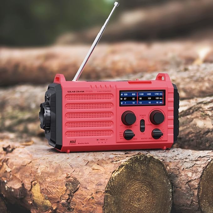 Weather Radio NOAA Alert with Battery Backup 18500mWh, Portable AM FM Shortwave - Image 7