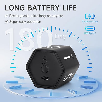 Productivity Timer 1, 60 Minutes Preset, Desk Cube Timer - Image 3